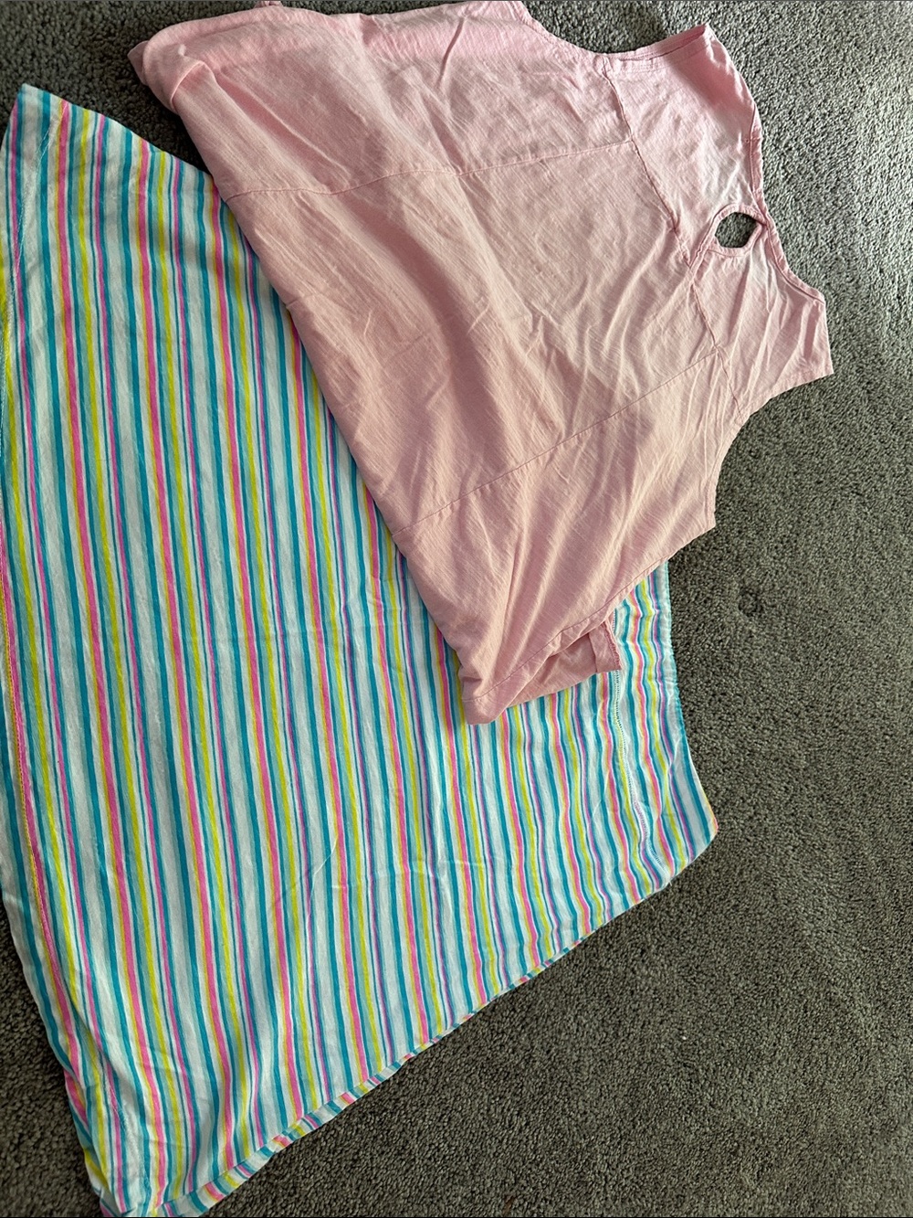 Fresh produce skirt and tank set large pink